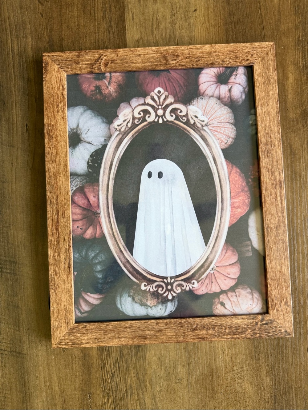 8.5 x 11 Picture Frame with real glass new brown